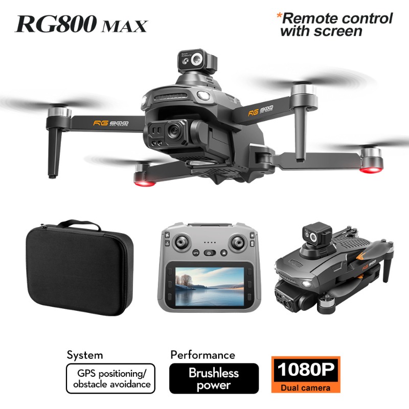 طائرة بدون طيار RG800 MAX جديد - مراجعة Drone Controller Screen وسعره