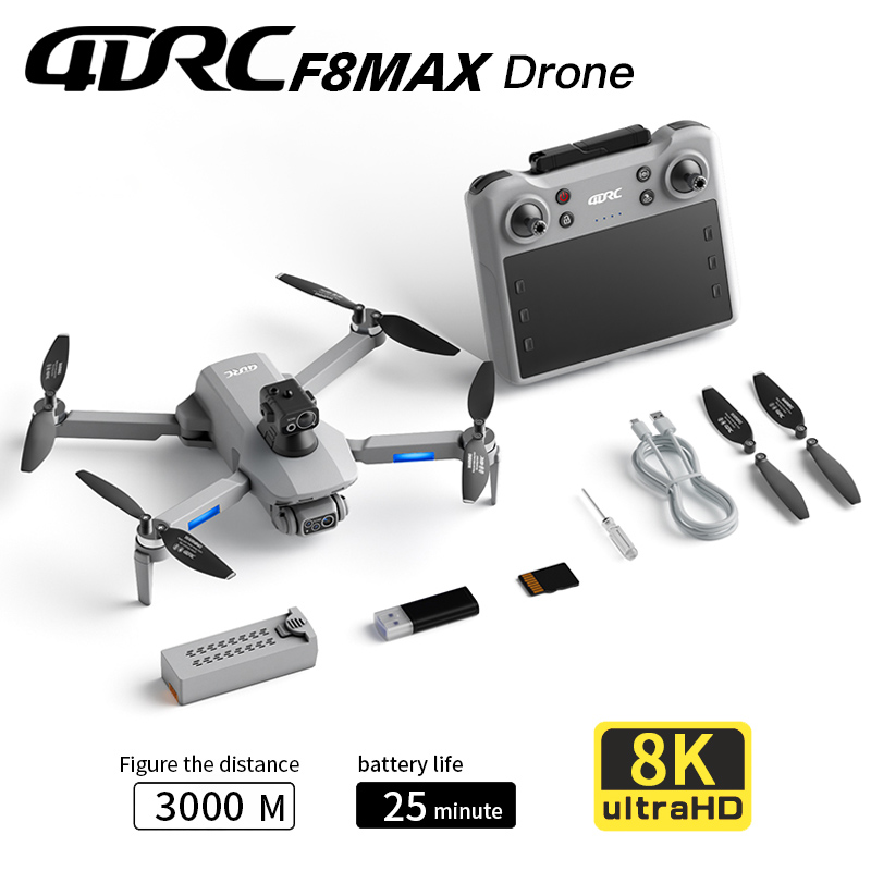 F8 MAX GPS الطائرة بدون طيار ا - مراجعة Drone Controller Screen وسعره